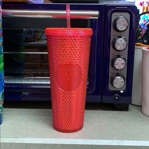 Hot Pink Starbucks Studded Tumbler